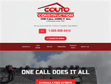 Tablet Screenshot of coutoconstruction.com
